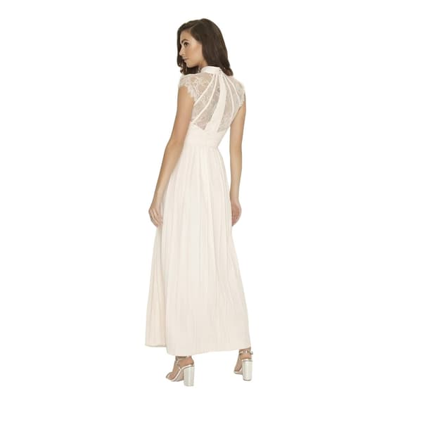Little Mistress Womens/Ladies Lace Pleated Maxi Dress