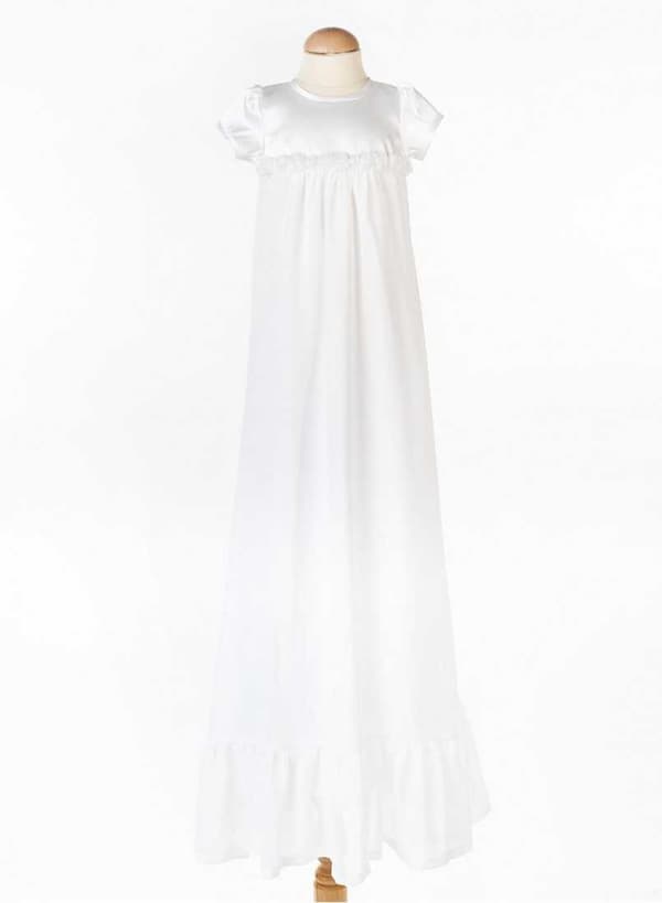 Christening gown Grace of Sweden, Grace-Rose with short sleeve Free choice of bow