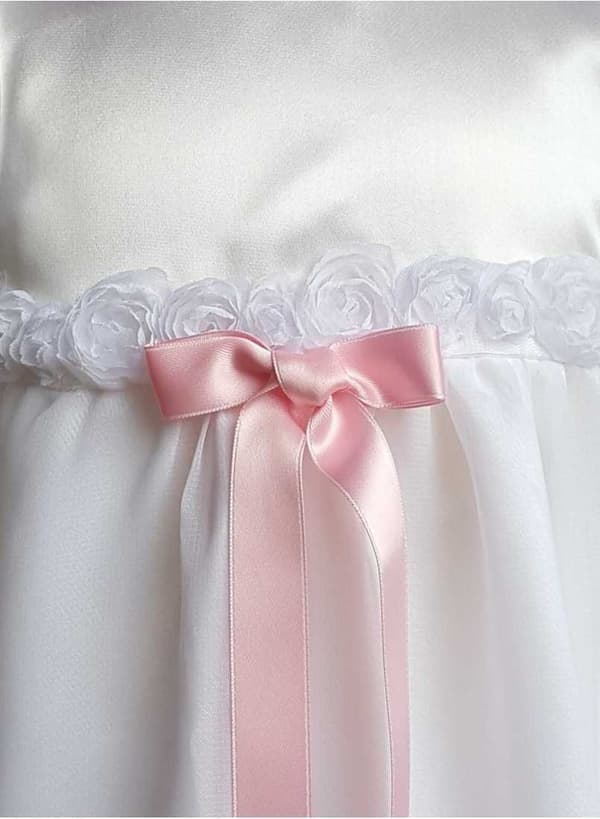 Christening gown Grace of Sweden, Grace-Rose with short sleeve Free choice of bow