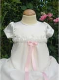 Pikkukuva 2 / 9: Christening gown Grace of Sweden, Grace-Rose with short sleeve Free choice of bow