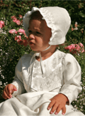 Miniatyrbild 3 av 10: Dopklänning med väst, dophätta och valfri rosett - Grace of Sweden
