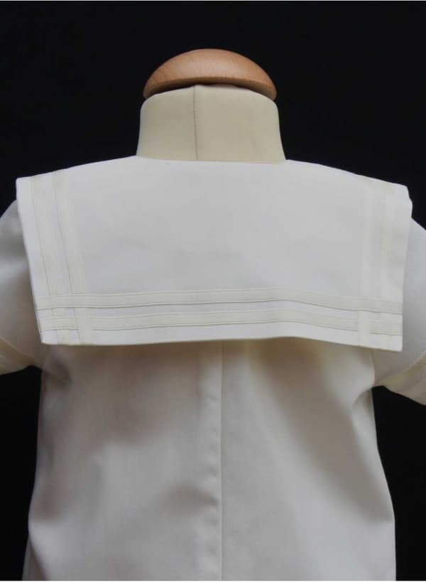 Off white Baptism suite, Christening suite for boys from Grace of Sweden - Sailor suite for baby