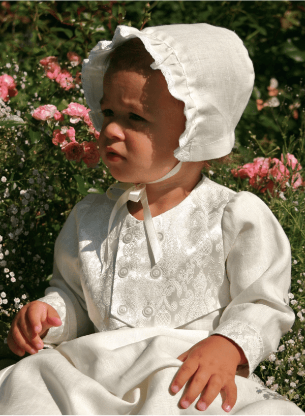 Dåbskjole og dåbskyse til drenge, Grace of Sweden, med brokadevest