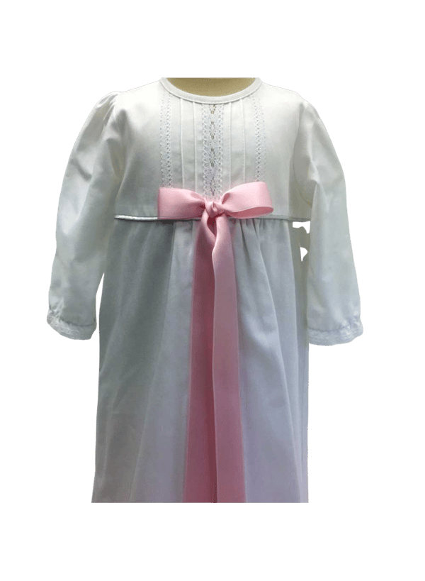Christening gown in white, 10 free choices of bow -  Grace of Sweden