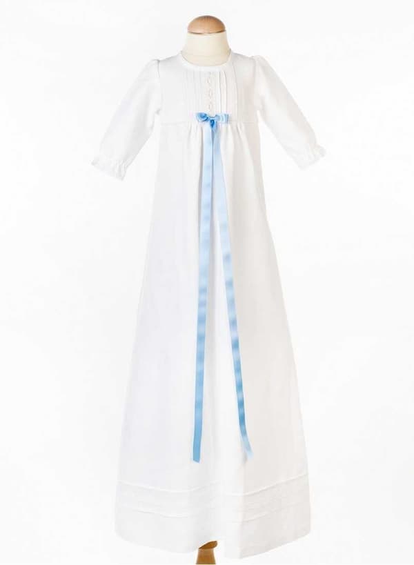 Christening gown in linen, free choice of bow, Grace of Sweden