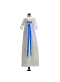 Pikkukuva 7 / 7: Christening gown - Grace of Sweden - White with long sleeve in linen. 10 bows options