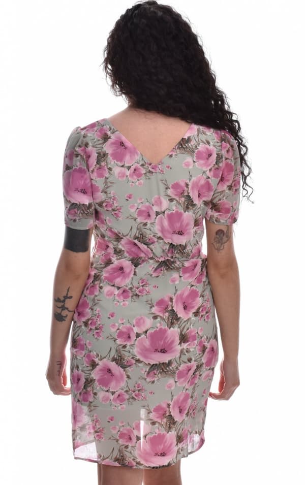 Vila - Viclarette V-neck SS Dress