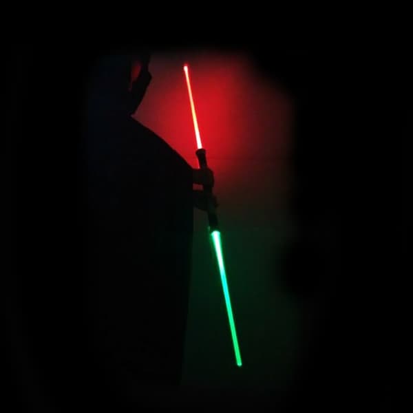 Lasersvärd Dubbelt med Ljudeffekter