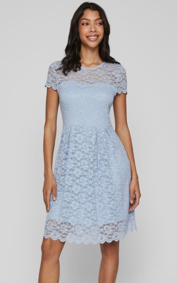 Vila - Vikalila Capsleeve Lace Dress