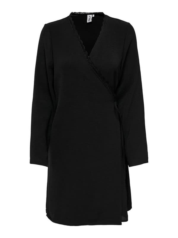 Only - onlMette LS Lace Wrap Dress