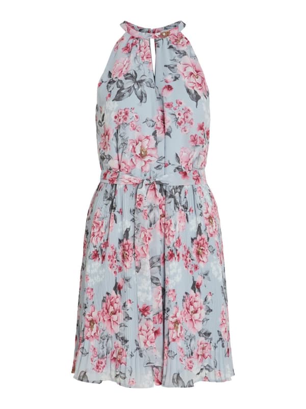 Vila - Vijuliette Plisse Short Dress