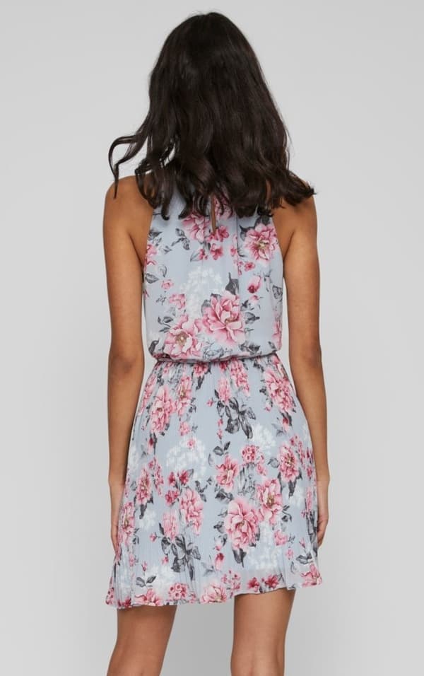 Vila - Vijuliette Plisse Short Dress