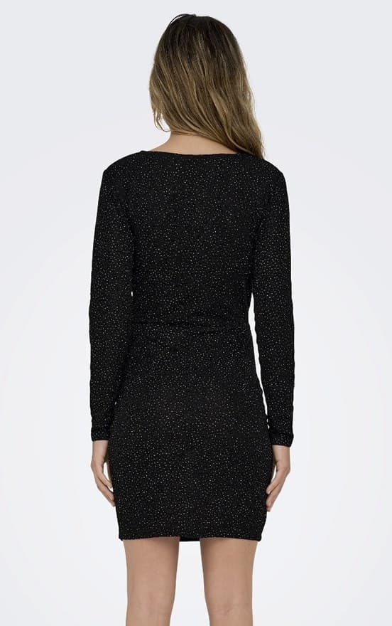 Only - onlQueen LS V-neck Glitter Dress