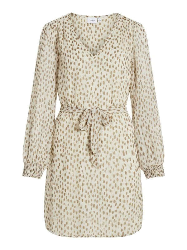 Vila - Vifalia Smock V-neck LS Dress Nori Print