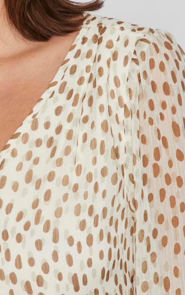 Vila - Vifalia Smock V-neck LS Dress Nori Print