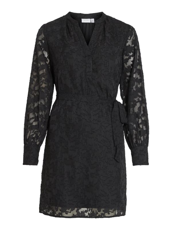 Vila - Viflema V-neck LS Short Dress
