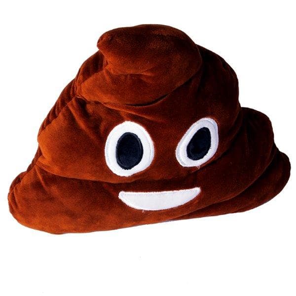 Emoji-pude i blødt plys