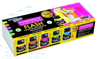 Uv stofmaling sæt 5 x 50 ml