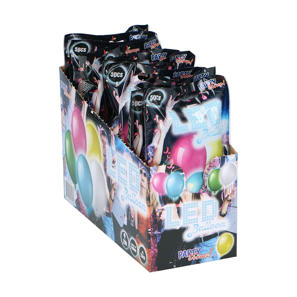 LED Ballonger 5-pack 25cm