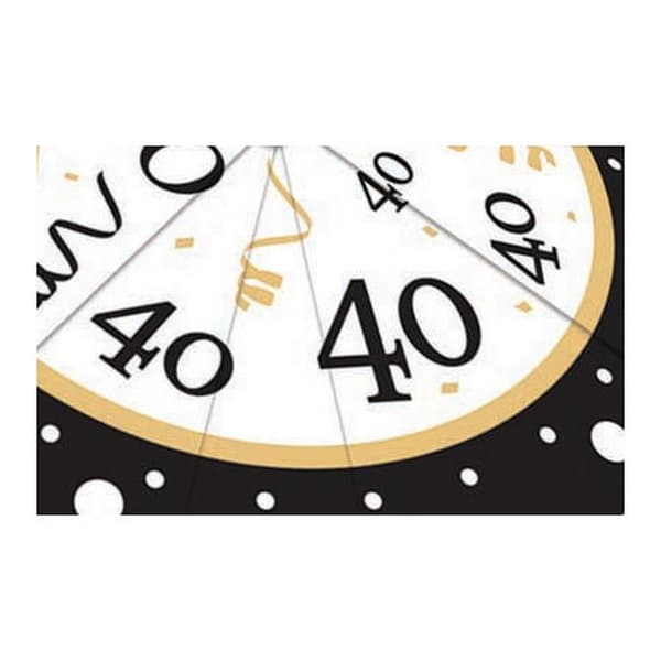 Bristol Novelty 40 års fødselsdagsparaplyer til drinks (pakke med 12)