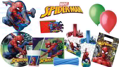 Spiderman Delux Färdigt Kalaspaket Till Barnkalas
