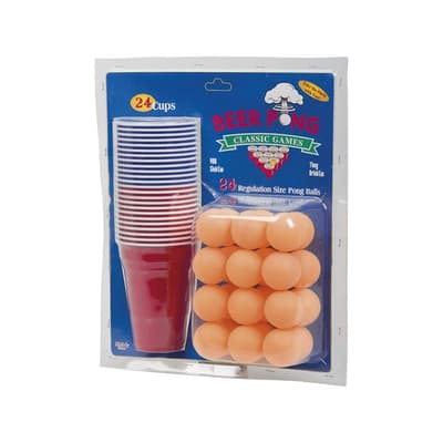 Beer Pong Kit (ölpingis 24 st muggar 24 st bollar)