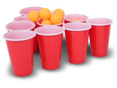 Beer Pong Pro (ölpingis) 24 muggar & 24 bollar