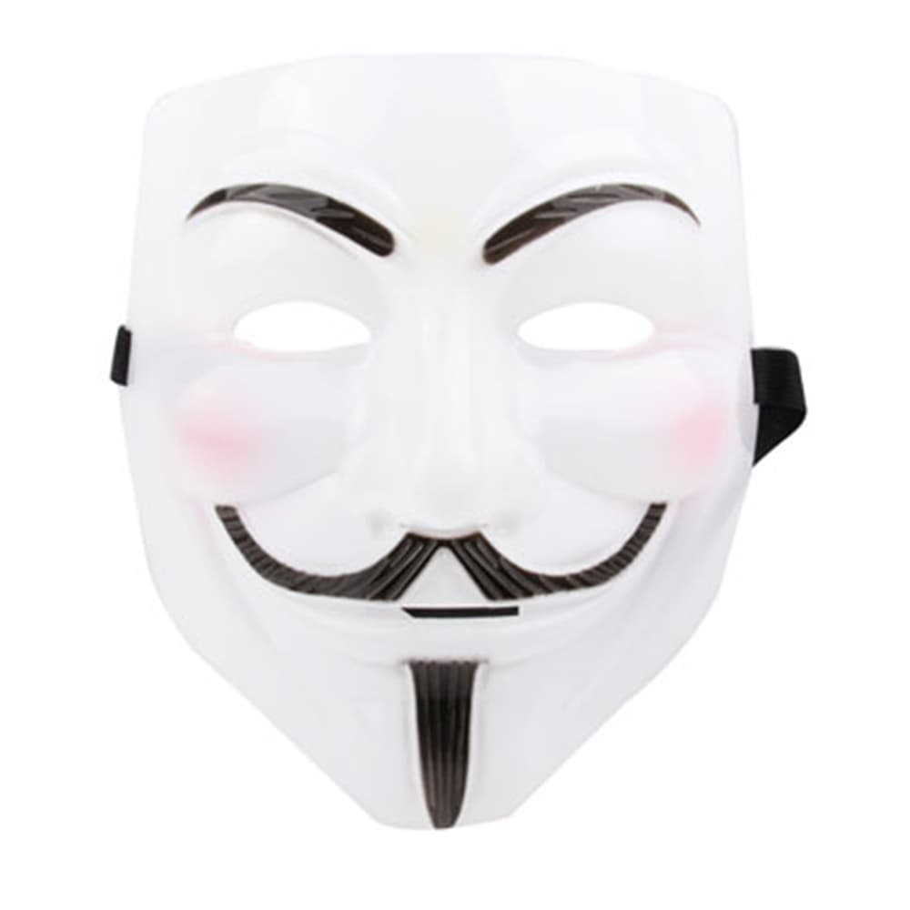 V for Vendetta Mask til maskerade - Hvit