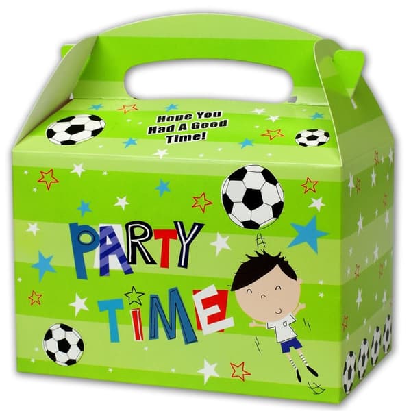 Simon Elvin Party Time fodbold gaveæsker (pakke med 6 stk.) Green One Size