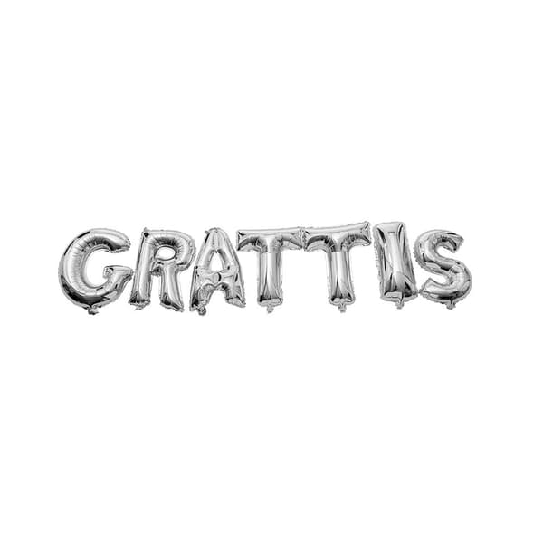Folieballong Bokstäver - Grattis