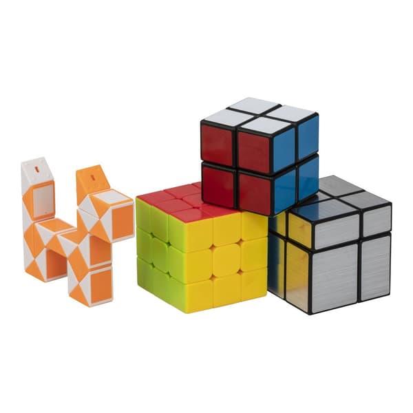 Magic Cube 4-pk - Hjernetrening for alle aldre