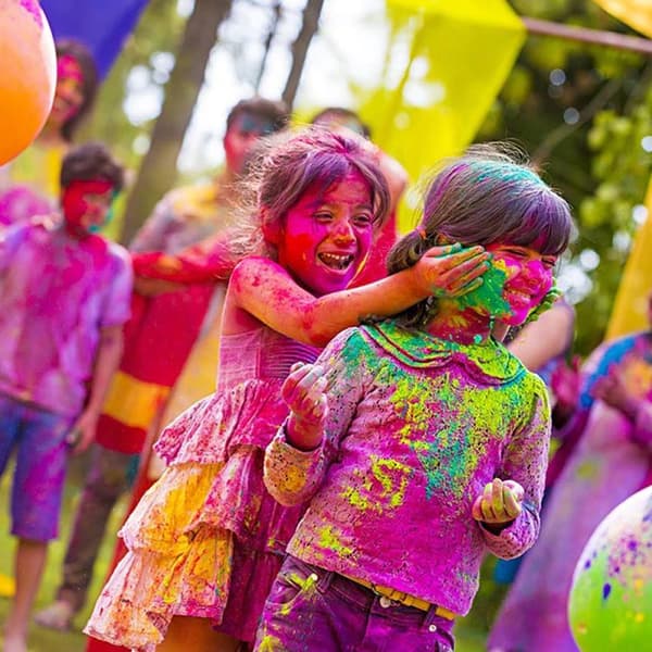 Holi pulver - Sett med 6 farger