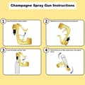 Miniatyrbild 8 av 9: guld modell, fest champagnepistol, champagne spruta, kreativ vinpropp, ölpistol