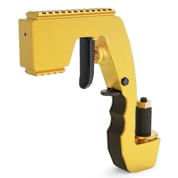 guld modell, fest champagnepistol, champagne spruta, kreativ vinpropp, ölpistol