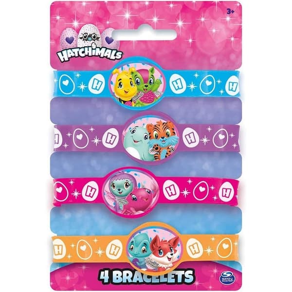 Hatchimals Characters Silicone Bracelet (Pack of 4) Multicoloured One Size