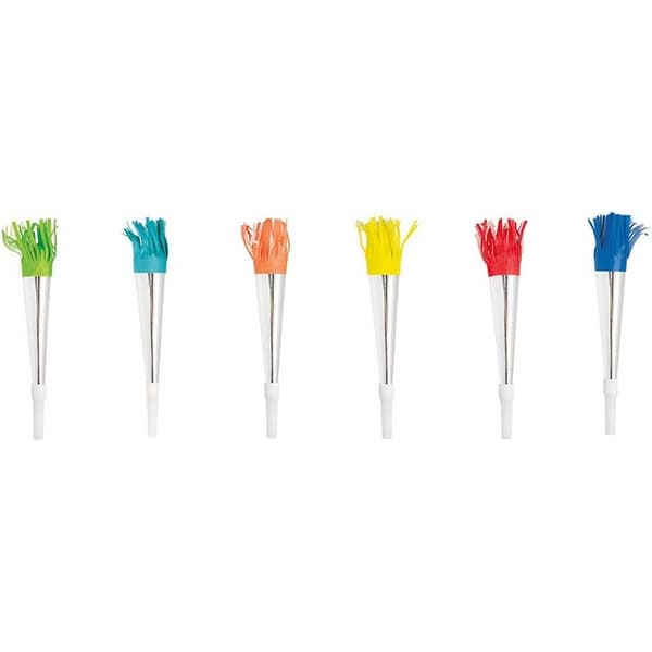 Unique Party Ljudskrämmare av folie (6-pack) Multicoloured One Size