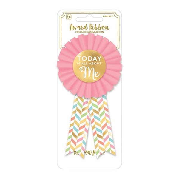 Amscan Set med konfetti-badges Pink/Gold One Size