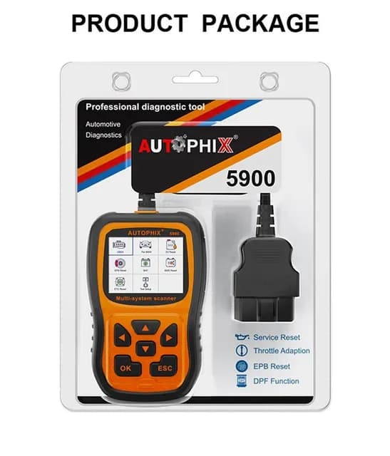 OBD2 Scanner, Fulde Systemdiagnostik, Olie EPB ETC BMS Nulstilling
