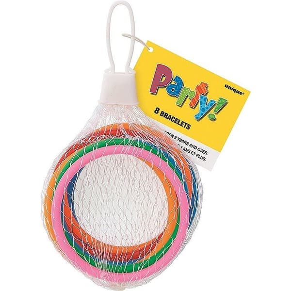 Unique Party Festival Bracelet (Pack of 8) Multicoloured One Size