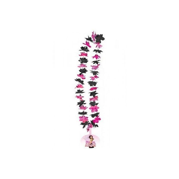 Amscan Good Girl/Bad Girl Lei With Tag Pink/Black One Size