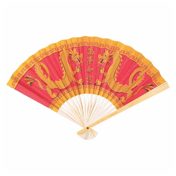 Amscan Fan Paper Kinesiskt nyår Party Favour Red/Gold One Size