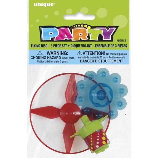 Unique Party Flygande leksak Party Favours (3-pack)