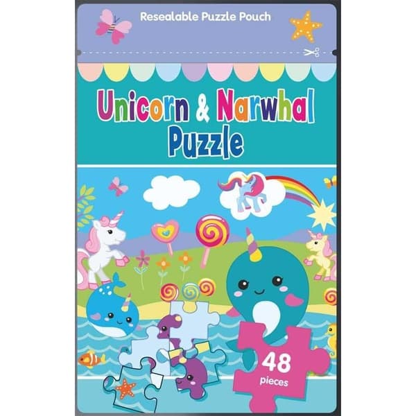 Unicorns & Narwhals Jigsaw Puzzle Multicoloured One Size