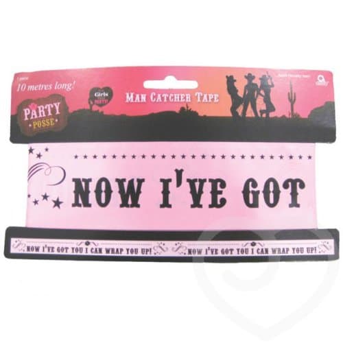 Amscan Party Posse Man Catcher Tape Pink/Black One Size