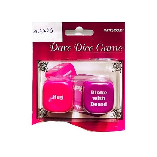 Amscan Dare Dice Game (Pack of 2) Pink/Purple One Size