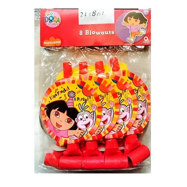 Dora The Explorer Noisemaker (Pack of 6) Yellow/Red One Size