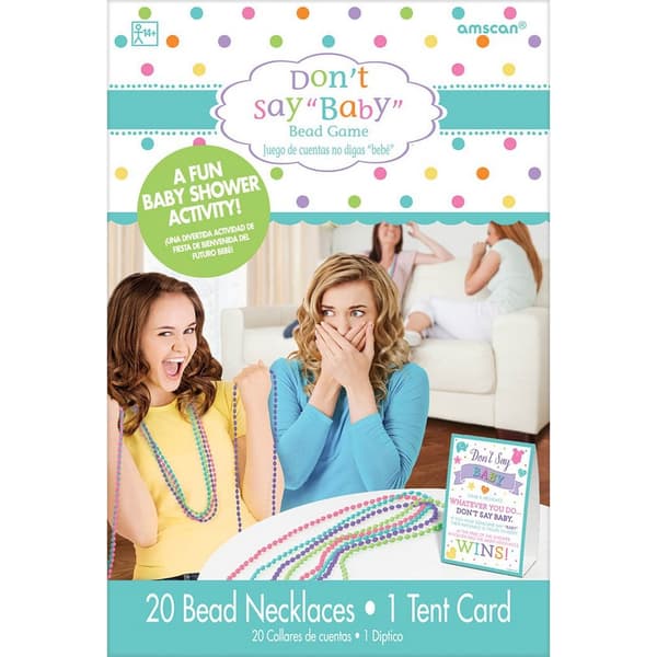 Amscan Don´t Say Baby pärlhalsband (Förpackning med 20 st)