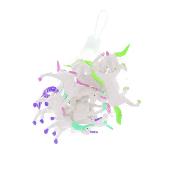 Unique Party Unicorn Plastic Party Favour (Pack of 8) White One Size