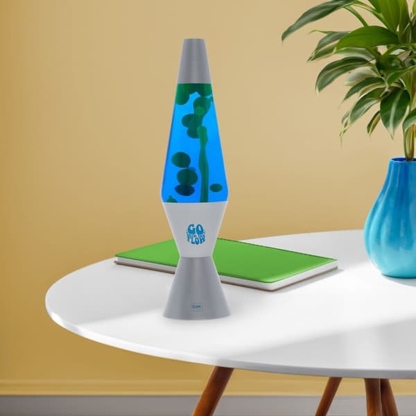 Magmastic Lava Lamp - Silver