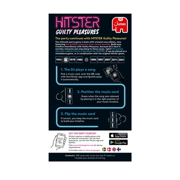 Hitster - Guilty Pleasures (SE/NO/FI)
